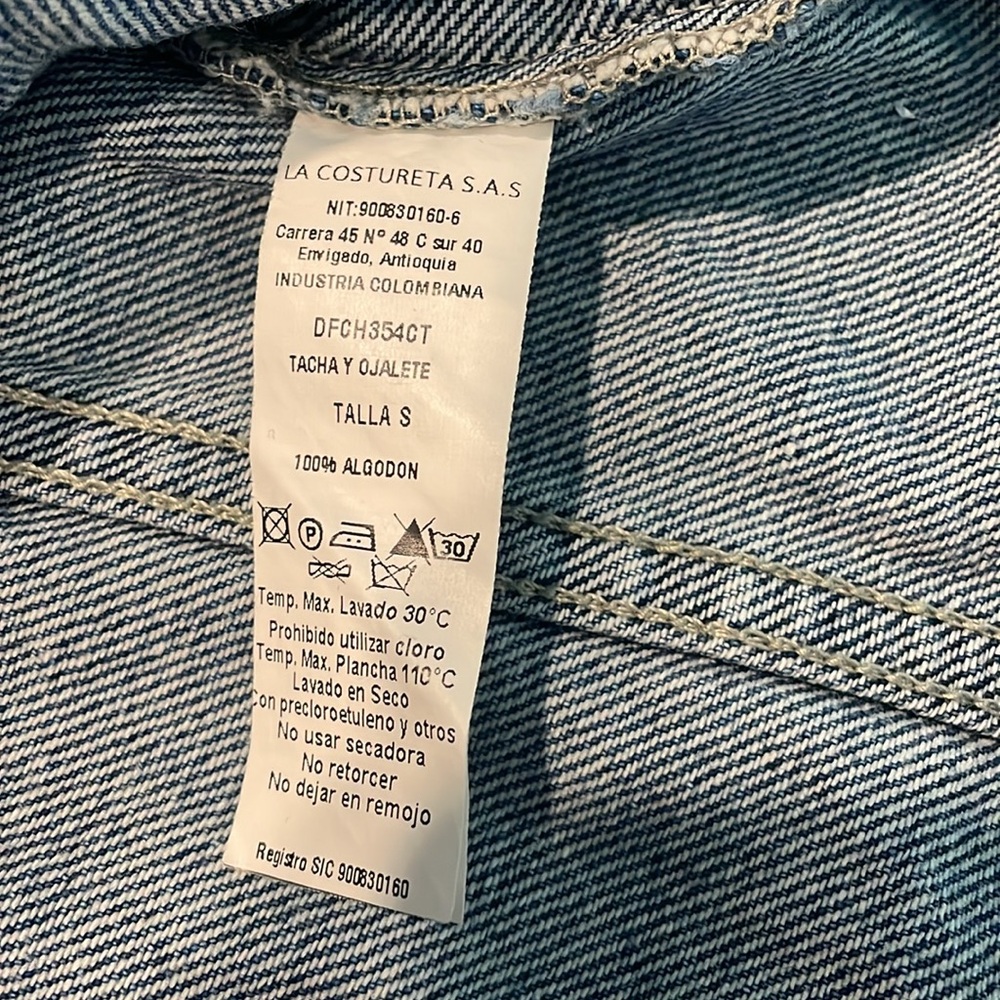 Denim Lab Distressed Jacket Size Small - Picture 7 of 8